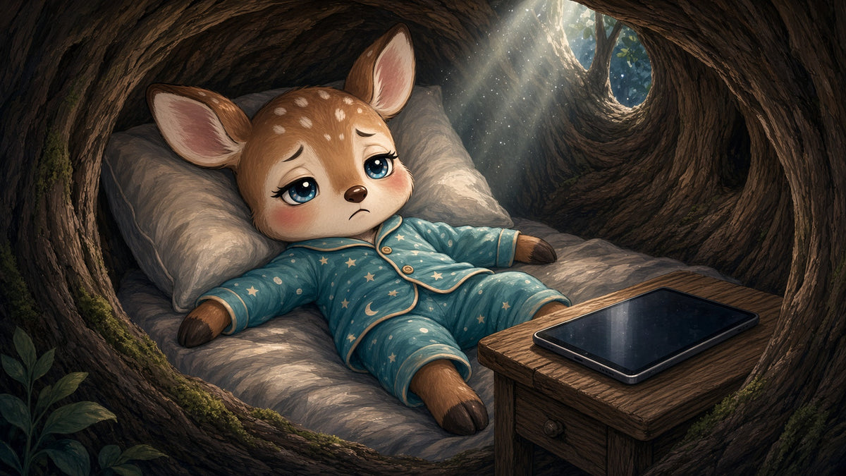 Fawn awake after screens — replace iPad bedtime with a story