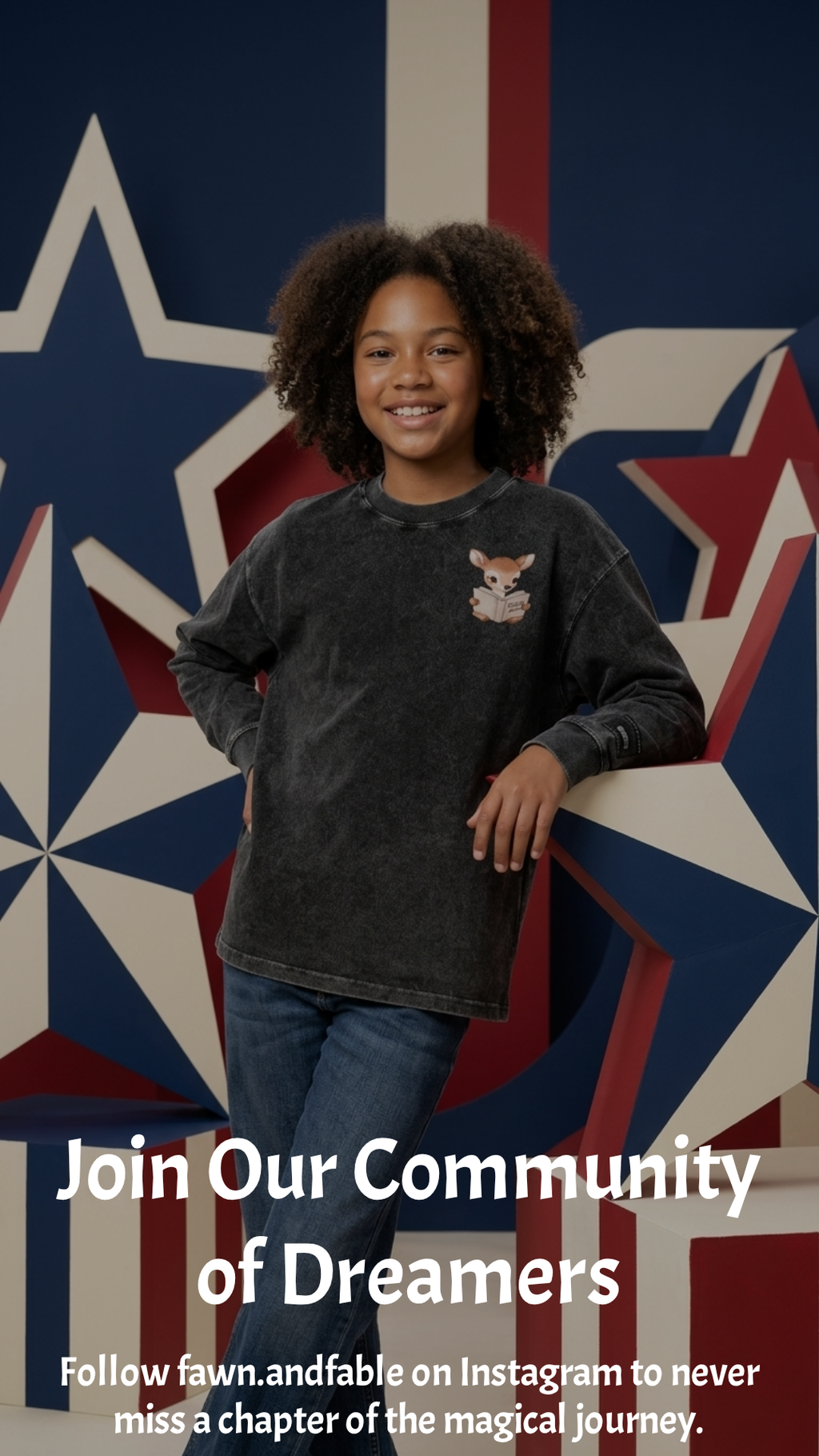 Fawn & Fable Washed Oversized Cotton T-Shirt - Light Grey for Kids.